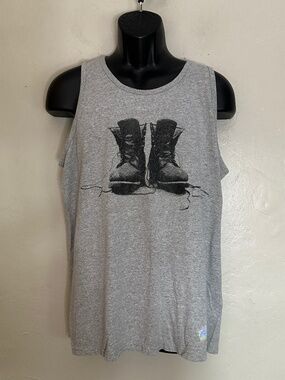Boots Tank Top Large Gently worn 90% cotton/10% polyester 22" armpit to armpit